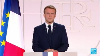 Allocution dEmmanuel Macron  un discours de campagne avant lheure  • FRANCE 24 [upl. by Mohl]