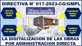 LA DIGITALIZACION DE LAS OBRAS POR ADMINISTRACIÓN DIRECTA [upl. by Meredithe]