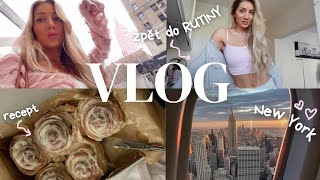 vlog zpátky do rutiny cvičení New York recept na rolky haul z Ameriky [upl. by Yorgerg31]