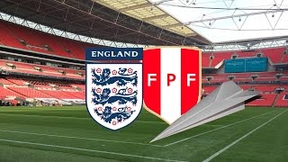 The Greatest Paper Airplane Flight in Recorded Human History England vs Peru [upl. by Kcid804]