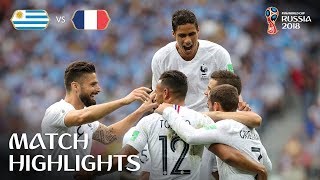 Uruguay v France  2018 FIFA World Cup  Match Highlights [upl. by Lubbi535]