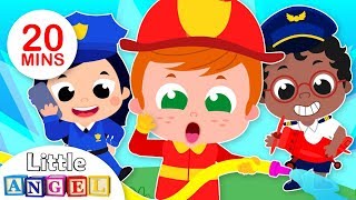 What Do You Want to Be  Jobs amp Occupations Song For Kids by Little Angel [upl. by Oilisab]