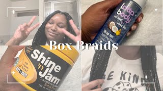 HOW TO Easy Box Braids for Beginners Rubber Band Method [upl. by An]