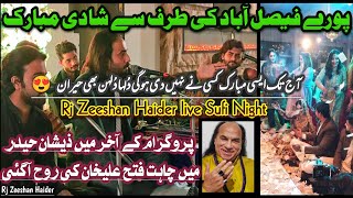 Kali Kali Zulfon Ke  Bilo Ni Tera Laal Ghagra  Rj Zeeshan Haider live sufi night  Qawali Event [upl. by Eilema]