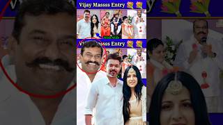 விஜய் தன் மனைவியுடம் Mass Entry😳 NepoleanSonMarriage Nepolean Dhanush Marriage ThalapathyVijay [upl. by Zenda200]