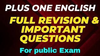 Plus One English Full Revision [upl. by Amle867]