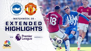 Brighton v Manchester United Matchweek 38  PREMIER LEAGUE HIGHLIGHTS  5192024  NBC Sports [upl. by Thar926]