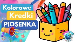 Kolorowe Kredki🎨W Pudełeczku Noszę  Piosenka Dla Dzieci [upl. by Clarke]