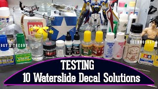 Scale Model Tips  Testing 10 Different Waterslide Decal Solutions  Is There A Clear Winner [upl. by Boulanger]