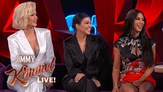 Jimmy Kimmel Interviews Kim Kourtney amp Khloé Kardashian in Las Vegas [upl. by Ennaej]