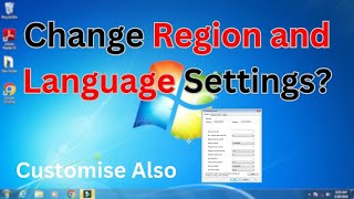 How to Change Region and Language Settings in ComputerLaptop Windows [upl. by Aiuqal80]