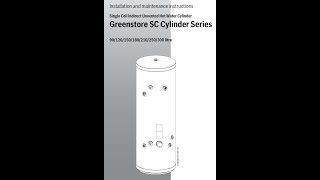 WORCESTER HOT WATER CYLINDER ISTALLATION MANUAL INDIRECT UNVENTED GREENSTORE SC [upl. by Lyrem]