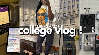 5 AM COLLEGE DAY IN MY LIFE nursing major  productive study vlog morning routine  lectures [upl. by Narf937]