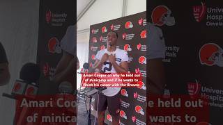 Amari Cooper on why he held out of minicamp and if he wants to retire with the Browns [upl. by Silvano314]