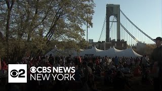 NYC Marathon 2024 first wave takes off from Staten Island [upl. by Schlosser]