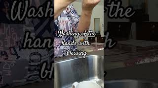 Using the Vessel for washing of the hands with the blessing [upl. by Gilletta]