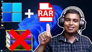 How to Extract and Open rar Files on Windows 11 100 Free Software [upl. by Oloap214]