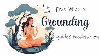 A 5 Minute Guided Grounding Meditation Discovering Your Inner Sanctuary [upl. by Olinad595]