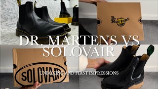 DR MARTENS 2976 CHELSEA BOOTS VS SOLOVAIR HISHINE DEALER BOOTS  UNBOXING AND FIRST IMPRESSIONS [upl. by Luthanen]