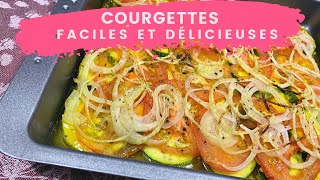 Recette de courgettes facile au four 🟢  super rapide santé un délice [upl. by Retsae]