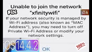 how to fix Unable to Join Xfinity WiFi Network on iPhone and iPad in iOS 1442 Fixed [upl. by Herring]