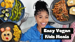 WHAT MY KID EATS IN A DAY  100 vegan quick meals 🌱 [upl. by Berneta115]