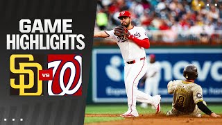 Padres vs Nationals Game Highlights 72324  MLB Highlights [upl. by Flanigan]