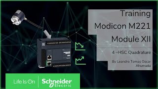 Training  M221  M123 How to use High Speed Counter as Quadrature with an encoder [upl. by Yerxa]