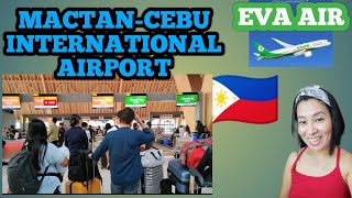 EVA AIR Departure Mactan Cebu International Airport  Cebu  Taipei  Houston [upl. by Odracer]