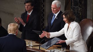 Trump snubs Pelosi handshake [upl. by Bethesda]