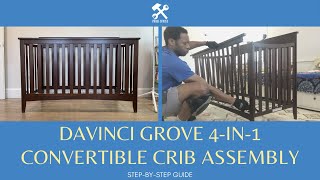 DaVinci Grove 4in1 Convertible Crib Assembly Instructions Full StepbyStep Instructional Guide [upl. by Goldman453]