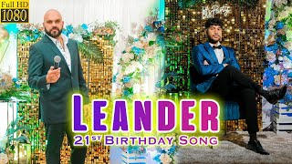 LEANDER  New Konkani 21st Birthday Toast Song 2024  by AGNELO LOBO  Konkani Songs  02 Dec 2023 [upl. by Llebpmac]