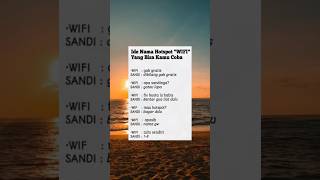 Ide nama hotspot yg bikin esmosi davidtutorial8155official shortsviral memes shorts [upl. by Essirahc]