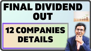 PART 1 12 Companies list  Final Dividend 2024  Dividend companies details 2024 [upl. by Hoon]