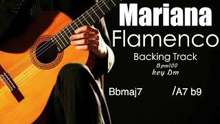 Mariana  Flamenco Backing Track in Dm With Chords And Short Full Track [upl. by Gilmour]