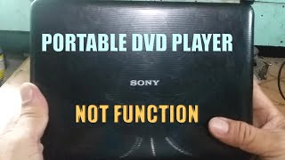 SONY PORTABLE DVD PLAYER NOT FUNCTION [upl. by Enicnarf]