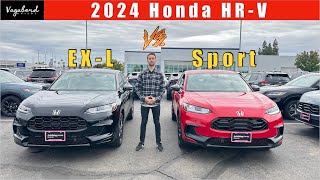 Sport vs EXL What are the differences for 2024 Honda HRV [upl. by Harty]