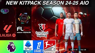 NEW KITPACK SEASON 2425 AIO amp HOW TO INSTALL  FOOTBALL LIFE 2025 [upl. by Mcclish262]