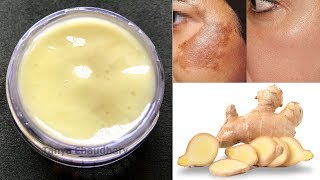 DIY Ginger Cream  Remove Pigmentation Dark Spots amp Acne Scars AntiAging amp Skin Lightening Cream [upl. by Fitzsimmons]