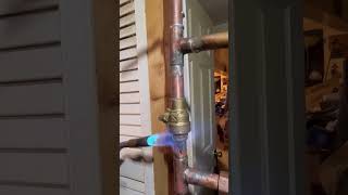 Adding manual bypass ballvalve on steam feeder box boiler heating hvac plumbing [upl. by Diahann622]