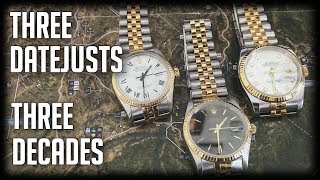 3 Rolex Datejust from 3 Different Decades [upl. by Adnoyek572]