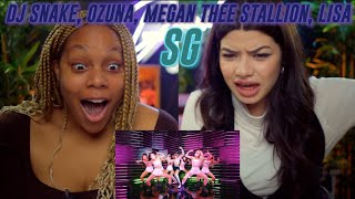 DJ Snake Ozuna Megan Thee Stallion LISA of BLACKPINK  SG Official Music Video reaction [upl. by Adiuqram832]