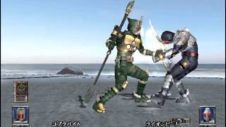 Kamen Rider Blade PS2 Leangle vs Blade HD [upl. by Azeria]