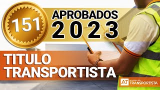 🎉TITULO TRANSPORTISTA ¡151 aprobados en 2023 Nadie en España puede decir lo mismo [upl. by Lonna]