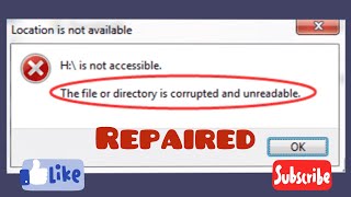 Como Arreglar Error quotFile or Directory is corrupted and unreadablequot En Windows 10 [upl. by Kwarteng718]