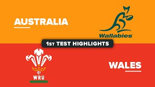 HIGHLIGHTS  AUSTRALIA v WALES  July Internationals 2024  First Test [upl. by Mechelle157]