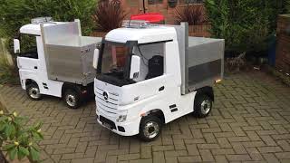 Mercedes actros ride on 24v ride on lorry conversion hand made [upl. by Utham]