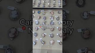 Cameo factory 🐚🌸 Naples Italy cameo jewelry naples italy [upl. by Ilegna]