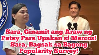 Sara Ginamit ang Araw ng Patay Para Upakan si Marcos Sara Bagsak sa Bagong Popularity Survey [upl. by Nofpets189]