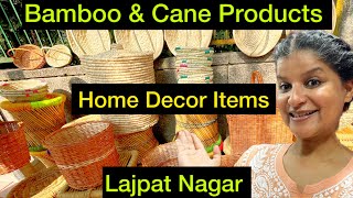 Bamboo amp Cane Cheapest Home Decor ItemsCANE BASKET STORE TOUR  Cheap amp Best Handicrafts with Cane [upl. by Erdnassak]